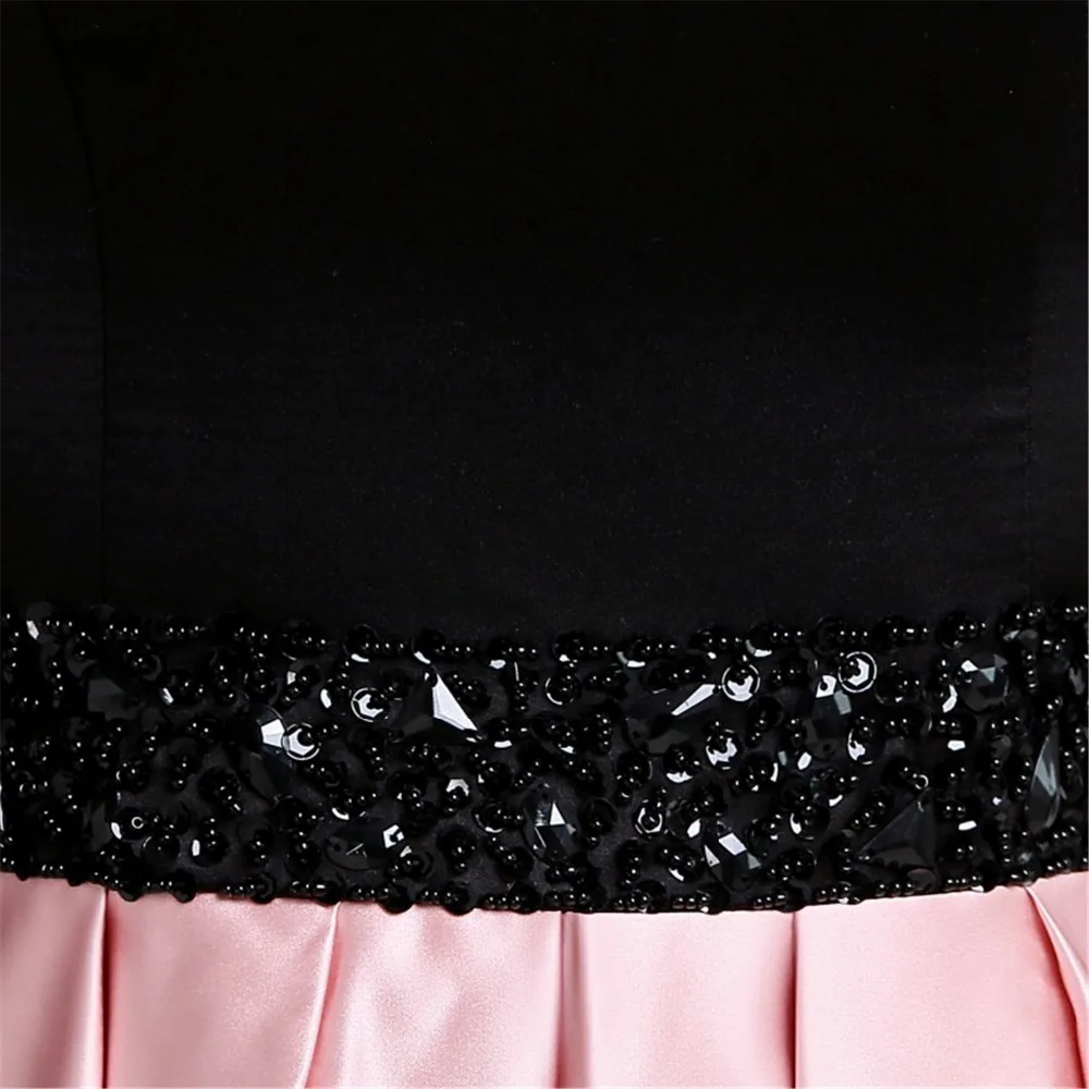 Элегантное Плиссированное вечернее платье с длинными рукавами костюм розового и