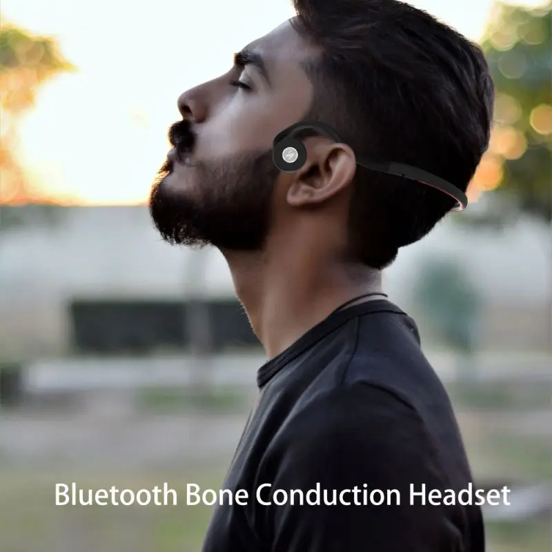 V9 Bluetooth 5,0 наушники костной проводимости Беспроводная спортивная Гарнитура Hands-free водонепроницаемые PK Z8 беспроводные наушники