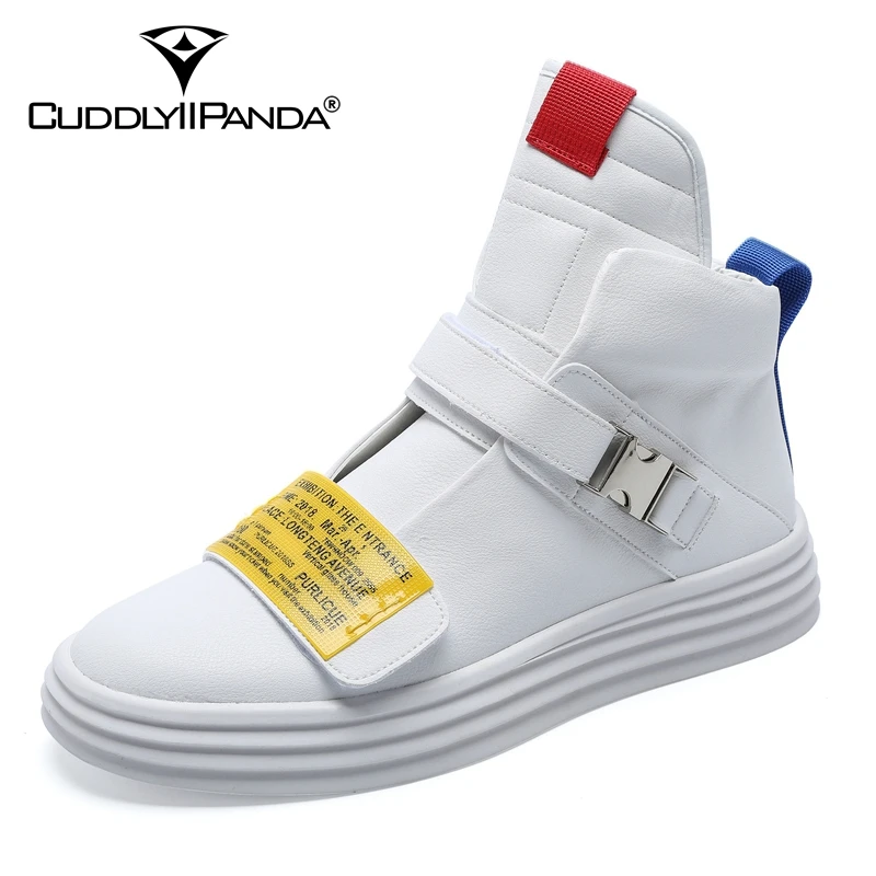 CuddlyIIPanda мужские модные ботильоны весна осень высокие дышащие повседневные туфли