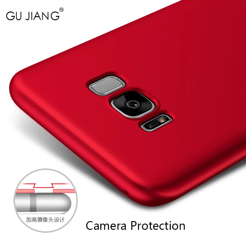 Бренд GUJIANG, Роскошный чехол с масляным рисунком, защитный чехол для samsung Galaxy S6, S7, S7 Edge, S8, S8 PLUS, Жесткий ПК, простой/скраб, чехол