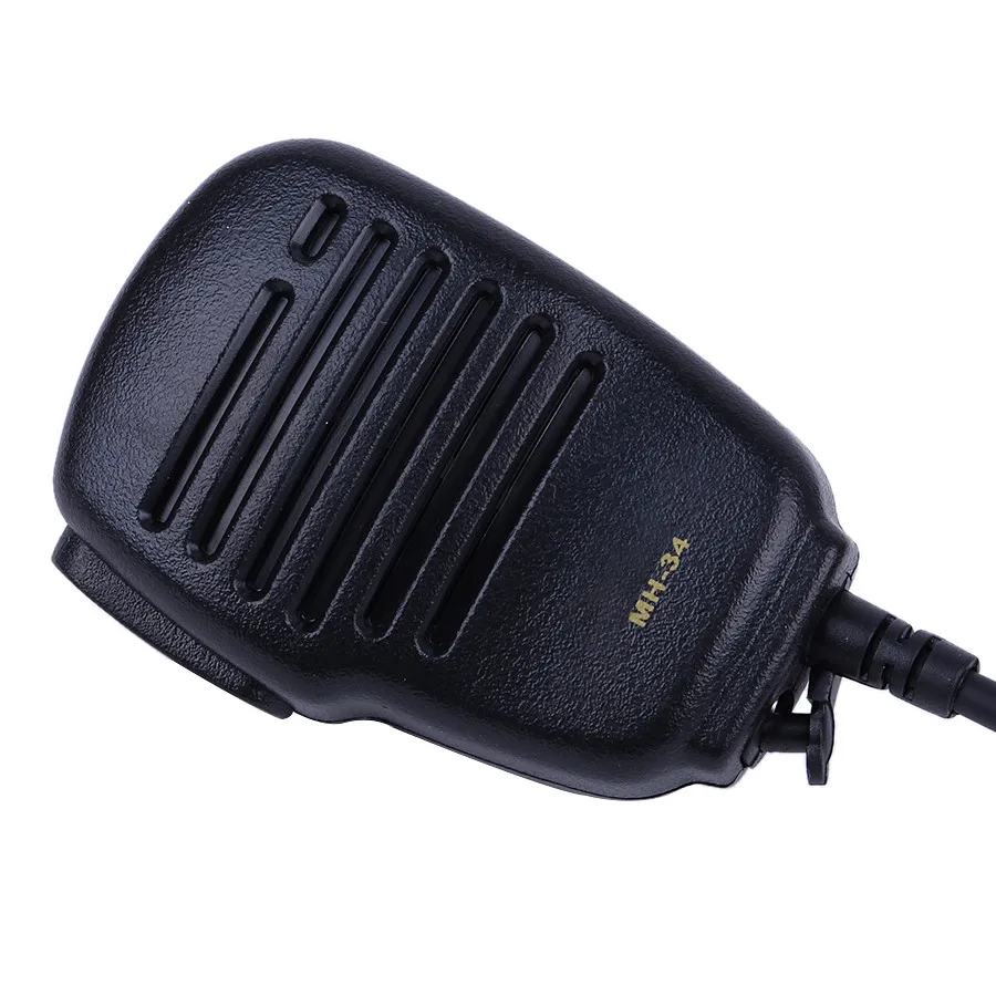 MH-34 PTT Speaker Microphone for Yaesu Radio mh-34 Walkie Talkie Parts Two Way Radio Accessories Shoulder cb radio speaker MIC