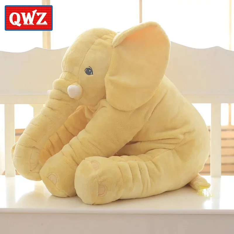 QWZ 40/60 см Детский плюшевый слон, мягкий, успокаивающий слон, Playmate, спокойная кукла, детская игрушка, слон, подушка, плюшевые игрушки, мягкая кукла, подарок