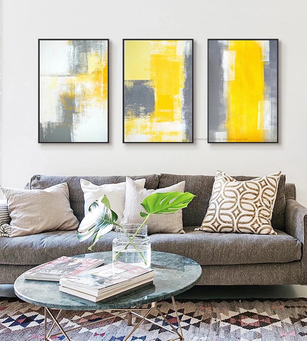 Cuadros decoracion abstracta quadros de parede para quarto tableau украшение murale salon современные настенные картины для гостиной