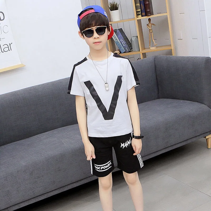 Kids Clothes Tracksuit Suit For Boys Clothing Sets 2019 Summer 2pcs Outfit Children 3 4 5 6 7 8 9 10 Year | Детская одежда и обувь