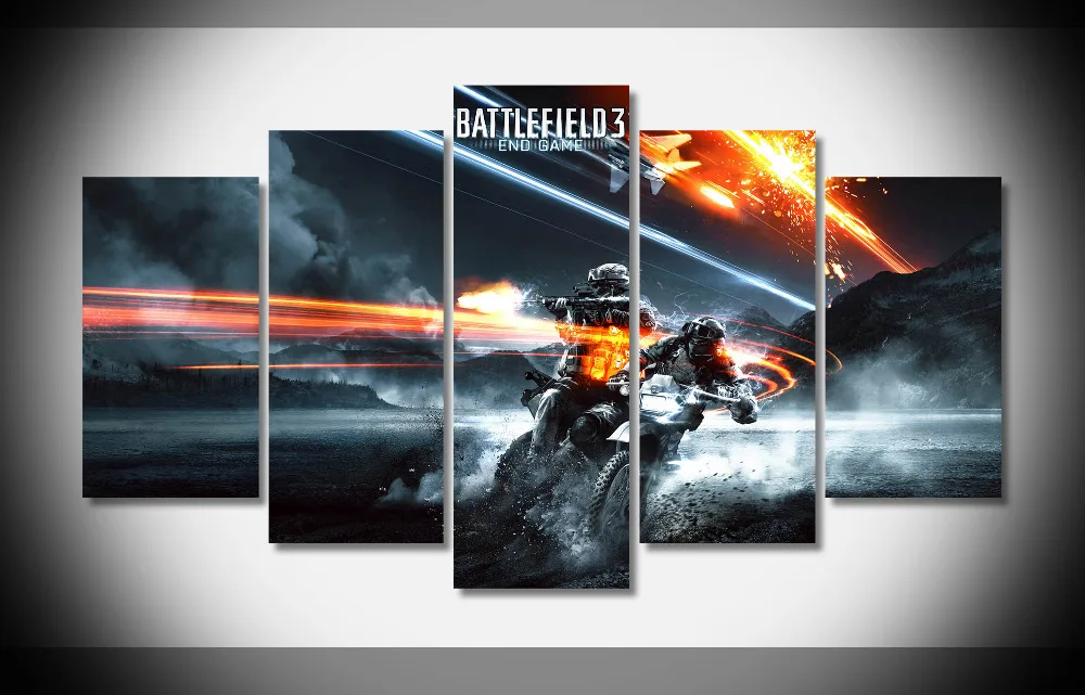 6679 Battlefield 3 конец символов стреляете яркий свет игры Плакат оформлена deco галерея