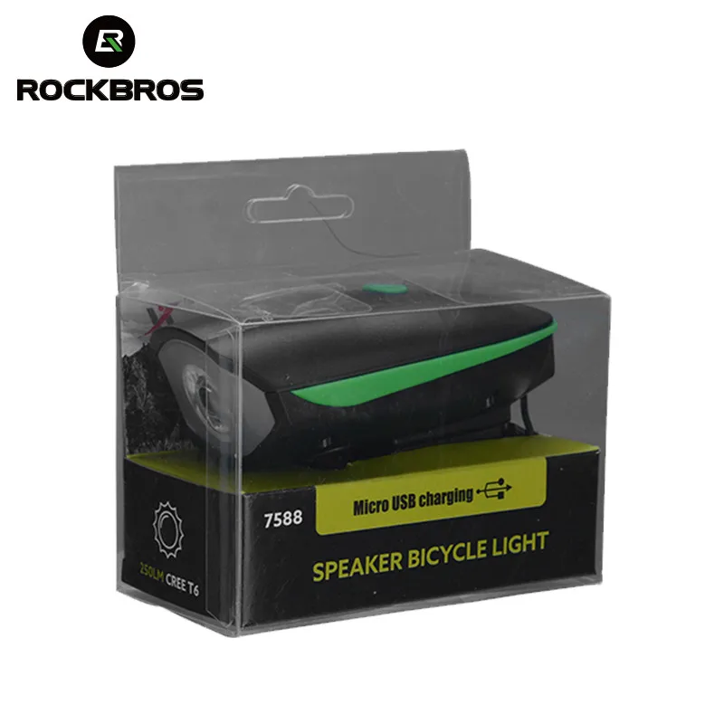 ROCKBROS Велоспортный 2 в 1 рога велосипедный свет 120 dB электрический звонок фары Водонепроницаемый 250 LM MTB велосипедная Лампа переднего велосипедные аксессуары