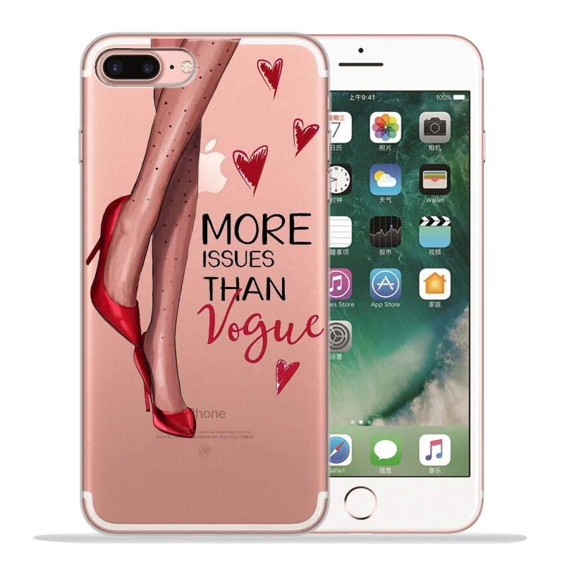 Модный женский чехол для телефона на высоком каблуке iphone 8 7 X XS Max XR 6 Plus 5S SE
