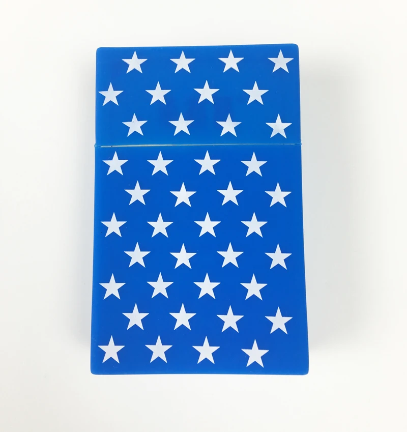Холодный синий Star чехол сигарет человек/леди портсигар курение Интимные