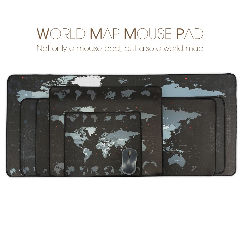 Коврик для мыши большого размера новый игровой коврик с картой мира