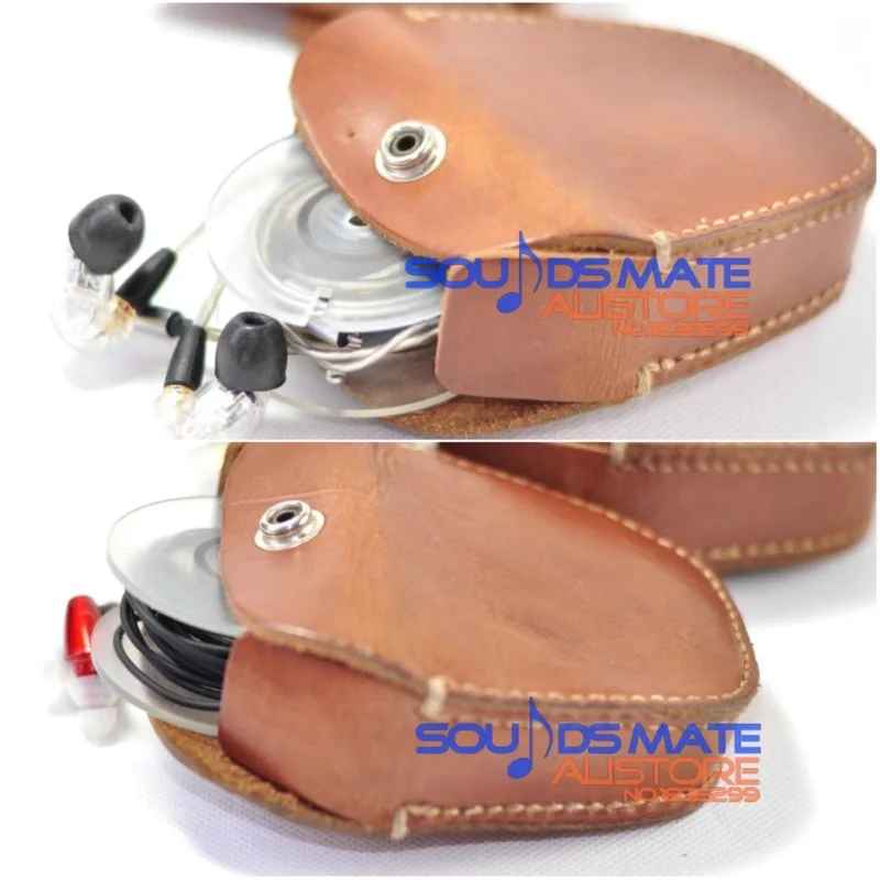 Чехол для Sony MDR EX1000 EX600 EX800 7550 наушники вкладыши из натуральной кожи ручной