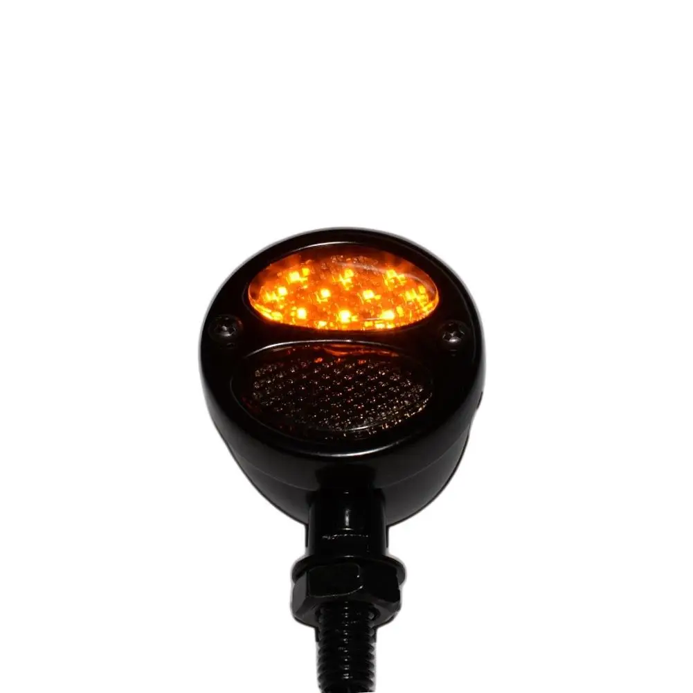 JXLCLYL красный + желтый светодиодный 12V мотоциклов пуля поворотные сигналы