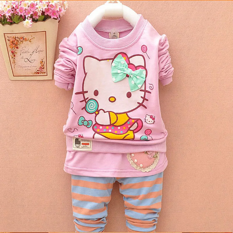 Детские осенние кофты BibiCola Рождественские комплекты одежды для девочек дети