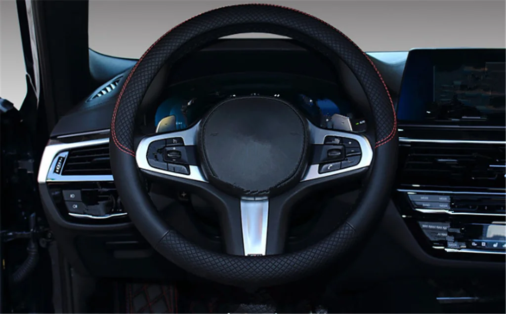 Автозапчасти кожаный ткацкий чехол на руль 38 см или 15 дюймов для Volkswagen vw Phaeton 4 2 EOS 3