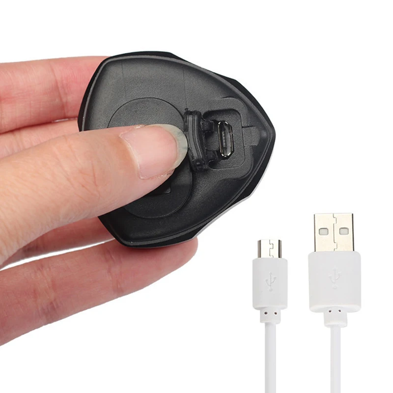 Мини usb зарядка велосипед задний фонарь Авто старт/стоп тормоз зондирование заднего света Безопасности Сигнальный задний фонарь с встроенной батареей
