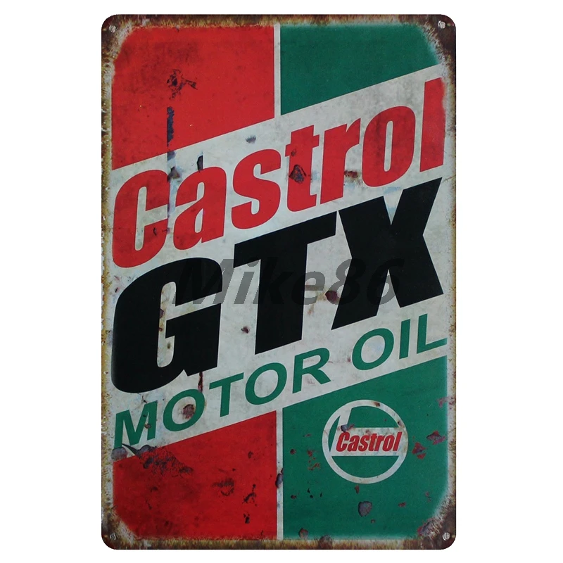 [Mike86] Castrol CHAMPION Motor oil Tin вывеска металлическая пластина постер картина на заказ