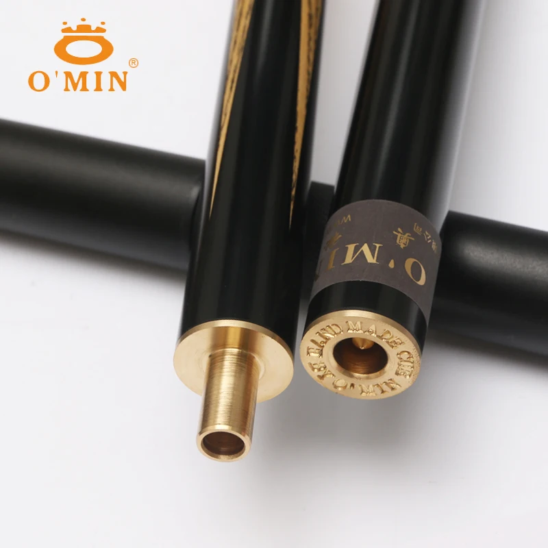 O'MIN классический Снукер Cue 3/4 9 5 мм 10 наконечник Комплект с жестким снукерным