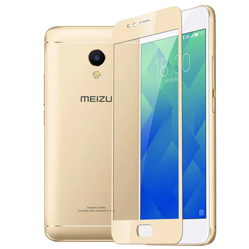MAKAVO полное покрытие закаленное стекло Защита экрана для Meizu M5S Тонкая Защитная