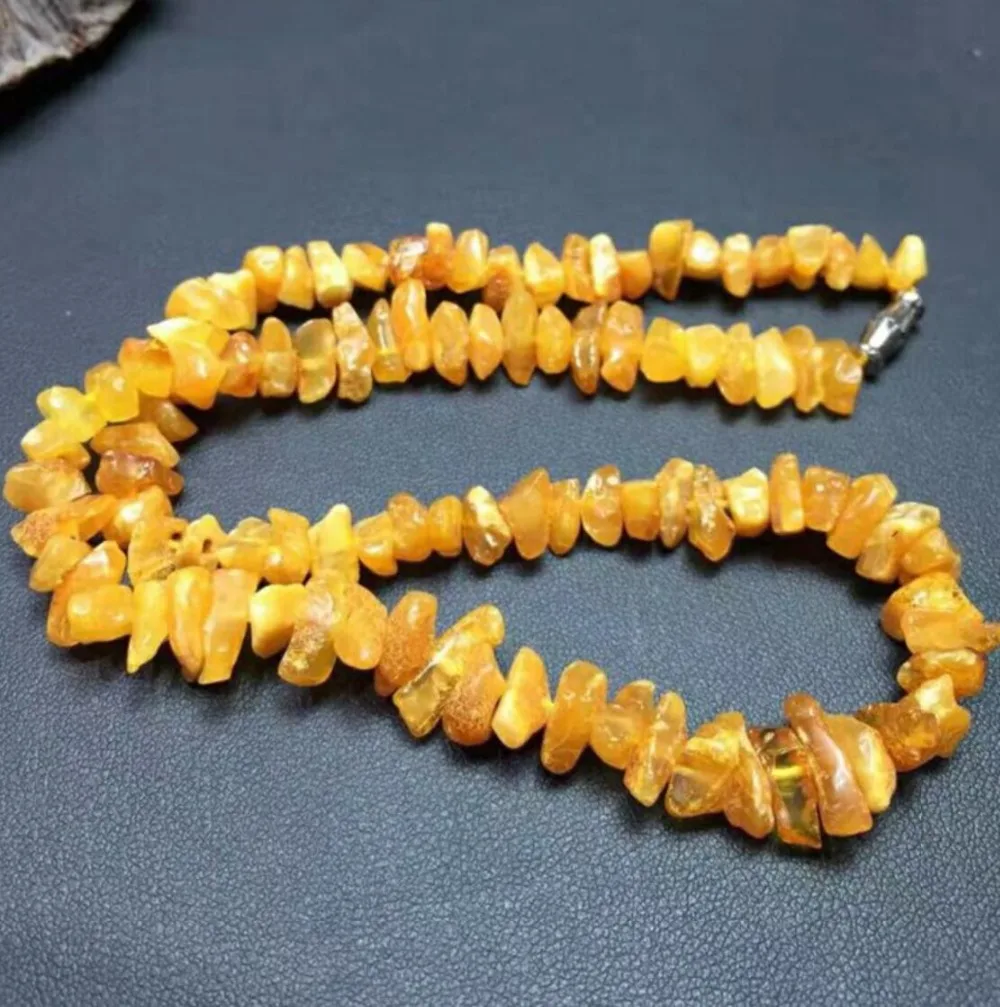 Ожерелье из янтаря для ребенка натуральные бусины Прибалтики фабричные