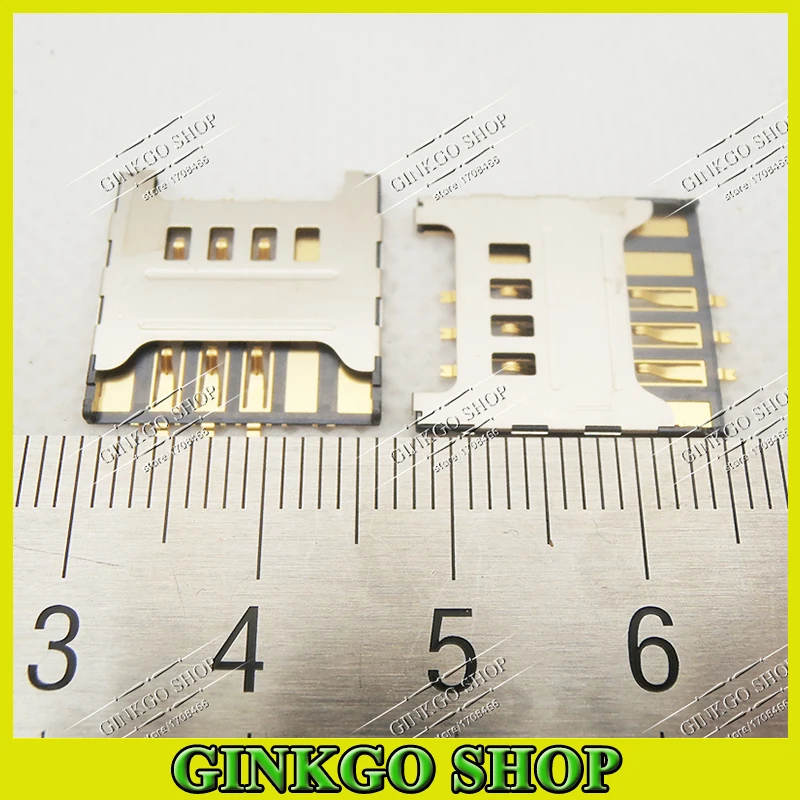 10 шт. разъем для считывателя sim карт samsung F619 C3730 3730C S5570C T959 S8500 слот карты Бесплатная