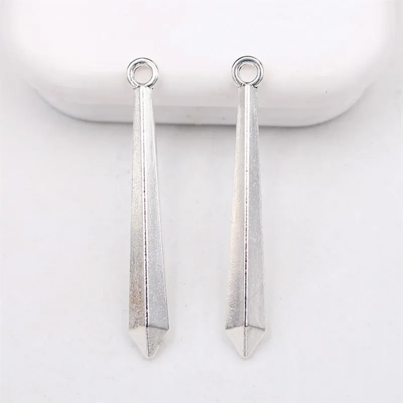 8 шт. серебряный цвет креативная металлическая призматическая Подвеска со льдом