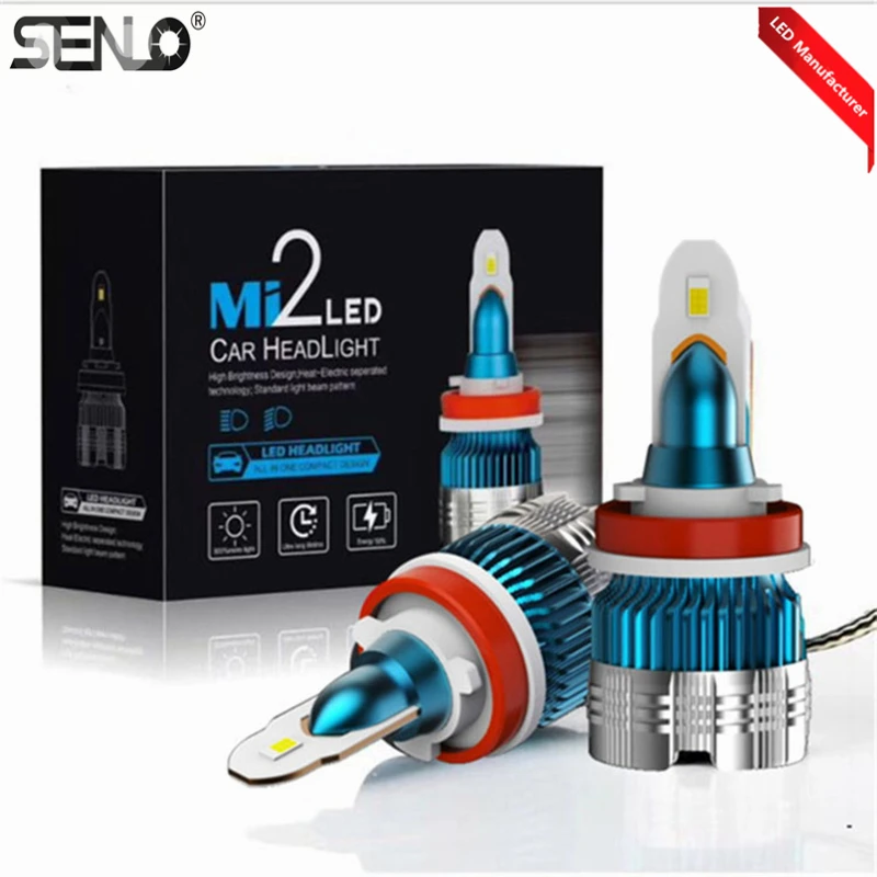 

Оригинальная Заводская Светодиодная лампа для фар H7, 12 В, 6500k, H1, H3, H4, H11, 880, 9005, 9006, система освещения для автомобильных фар