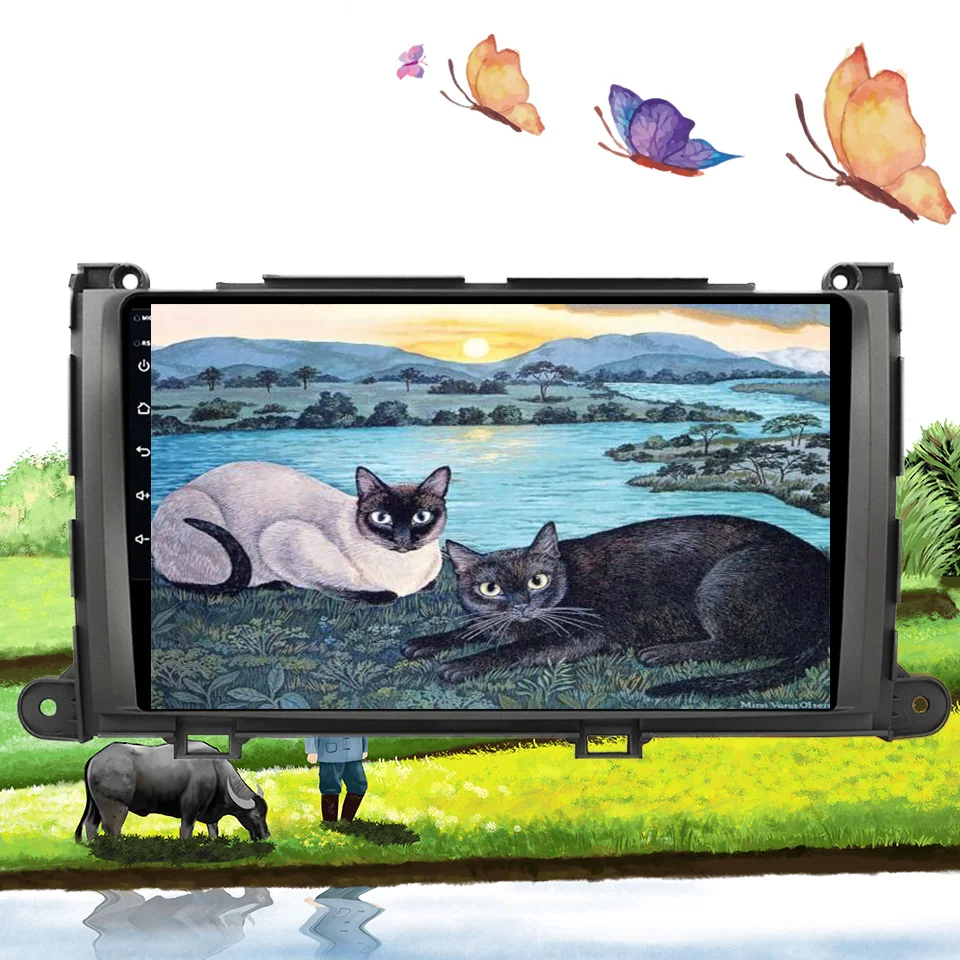 Android 10 0 9 ''автомобильное радио gps navi система мультимедиа плеер для Toyota Sienna 2013