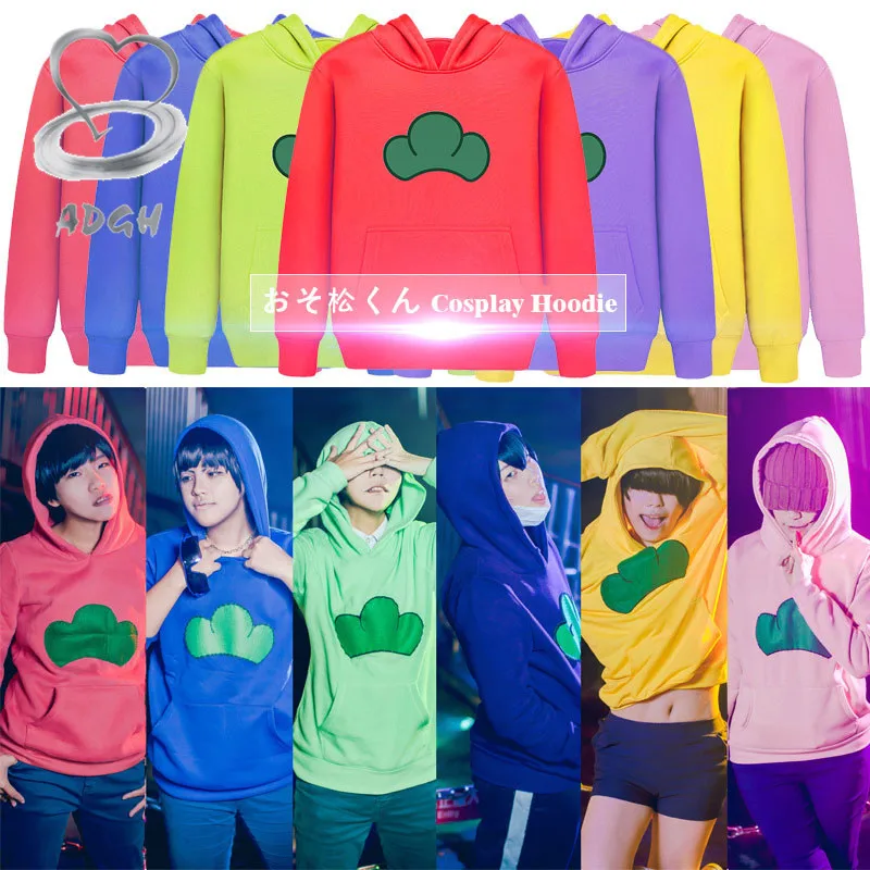 Толстовка с капюшоном Osomatsu San аниме косплей футболки Карамацу Harajuku Matsuno Ichimatsu san