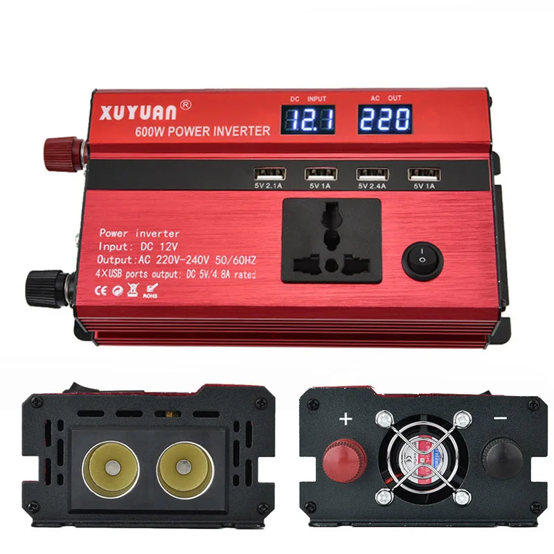 Новый автомобильный инвертор светодиодный дисплей электрический держатель для