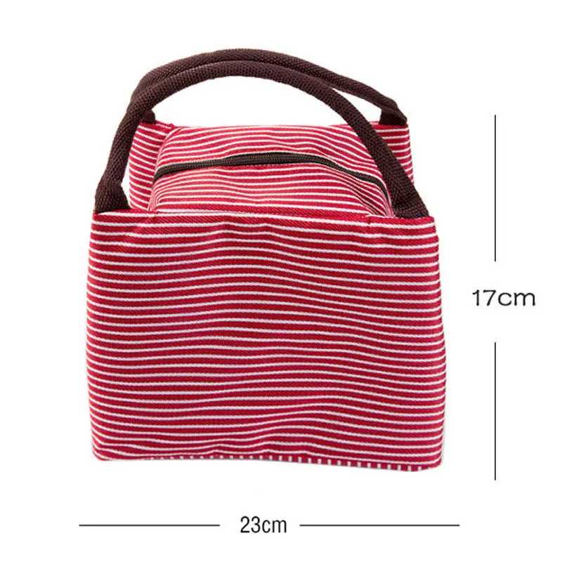 

1PCs Fresh Cooler Bags Waterproof Nylon Portable Zipper Thermal Oxford Lunch Bags For Women Convenient Lunch Box Tote Food Bags