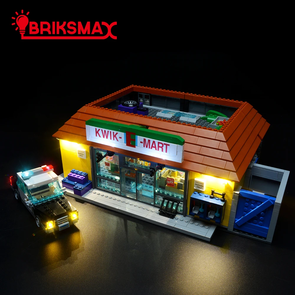 BriksMax Led Light Up Kit для Kwik-E-Mart строительные блоки комплект освещения совместим с 71016(не включает модель