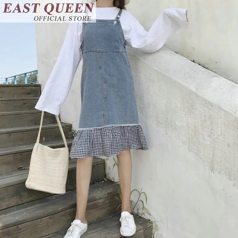 Джинсовый сарафан для школы одежда подростков красивая девочек-подростков