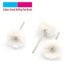 1020 штук абразивная щетка полировочное колесо хлопковой нитью установленная щетка для ювелирных изделий металла лак Аксессуары Dremel поворотный экрана и набором инструментов для чистки