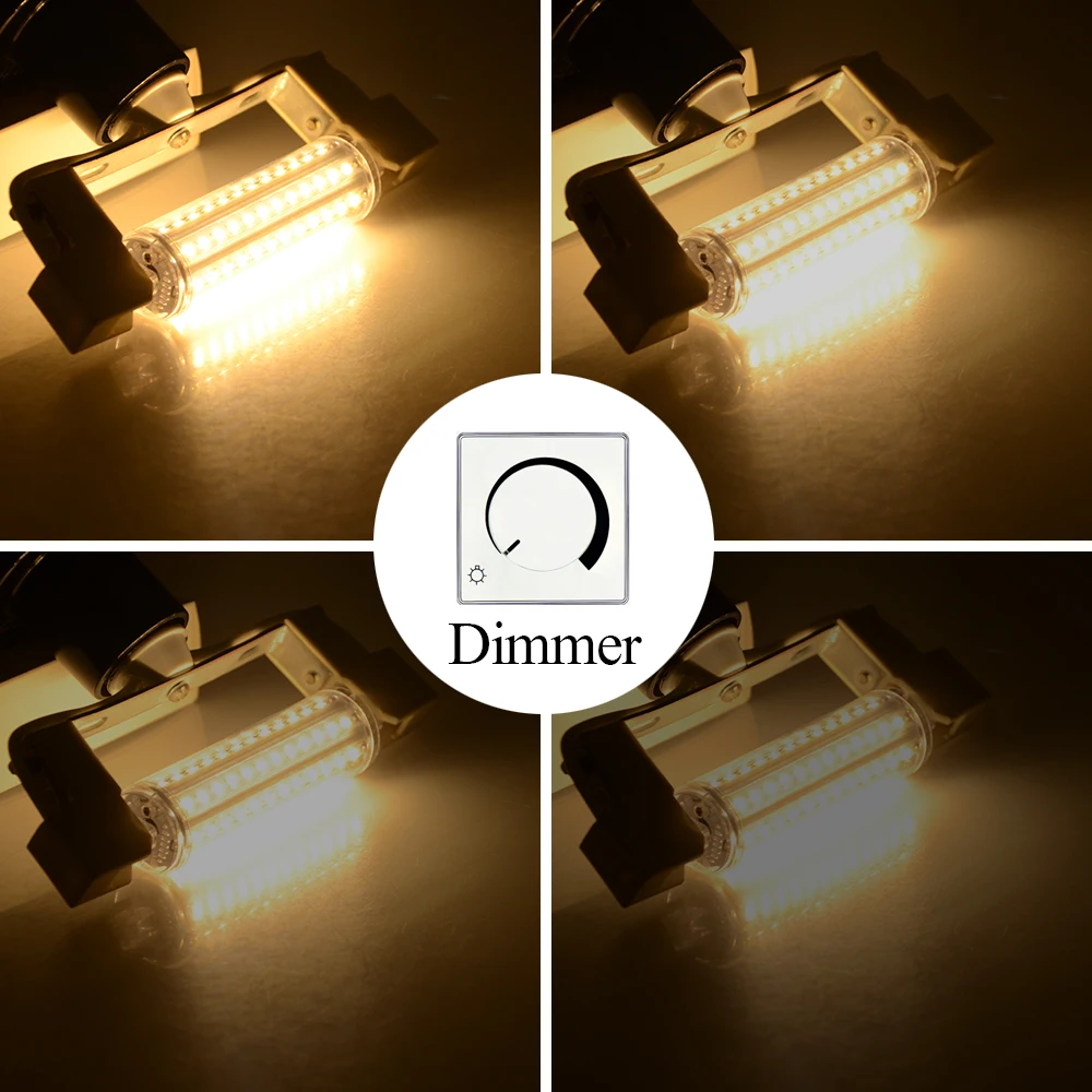 78 118 135 189 мм ампульная Светодиодная лампа R7S прожекторная 5 Вт 10 15 20 диммируемая