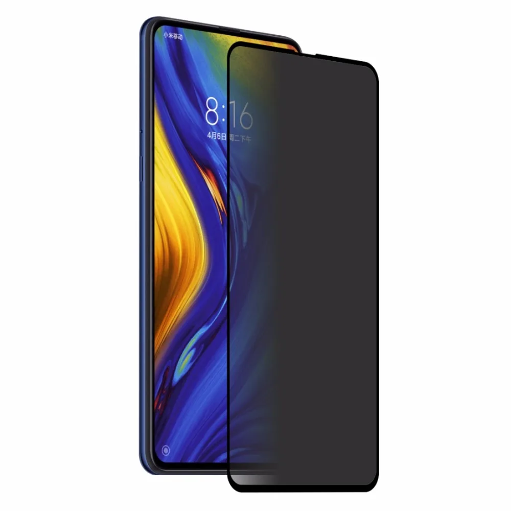 

0.26mm 9H 2.5D Privacy Anti-glare Full Screen Tempered Glass Film for Xiaomi Mi Mix 3 Screen Protector
