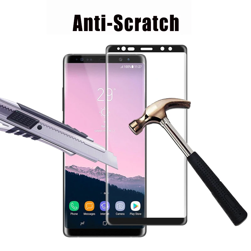 3D Защитное стекло для samsung galaxy note 9 gaxaly note9 закаленное verre tremp Защита экрана