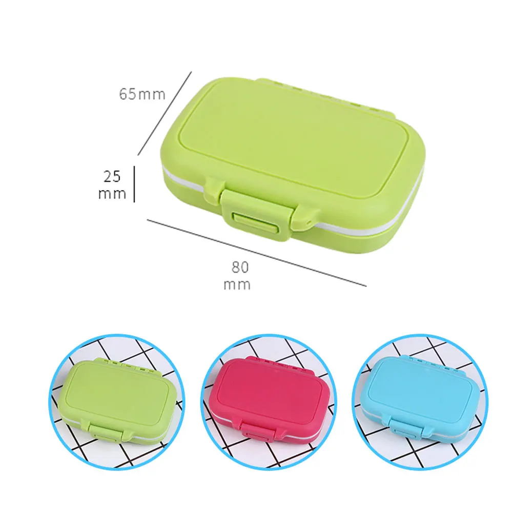 Чехол для таблеток коробка хранения 3 отсека дорожный портативный витаминный