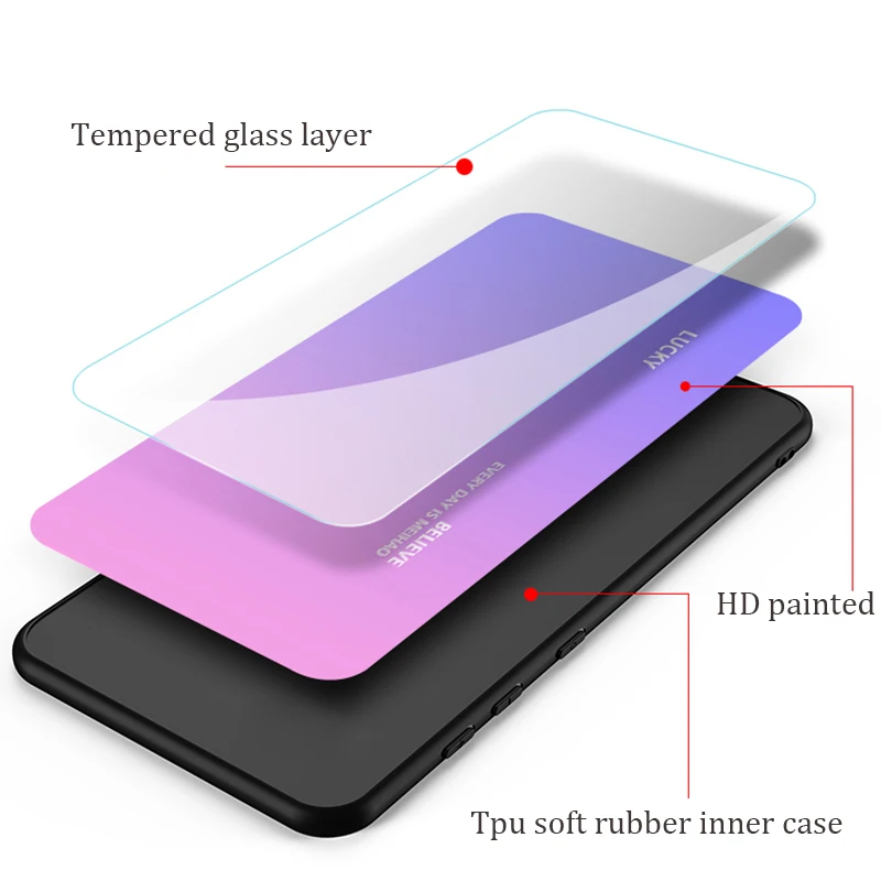 Для Xiao mi Red mi Note 7 6 K20 Pro Чехол для Xiaomi mi 9 SE 9T 8 A2 Lite чехол из закаленного стекла силиконовый чехол для телефона s