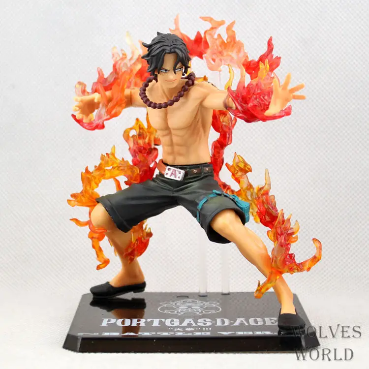 Экшн фигурка Ace из ПВХ Аниме фигурки костра дьявола фрукты детская коллекционная