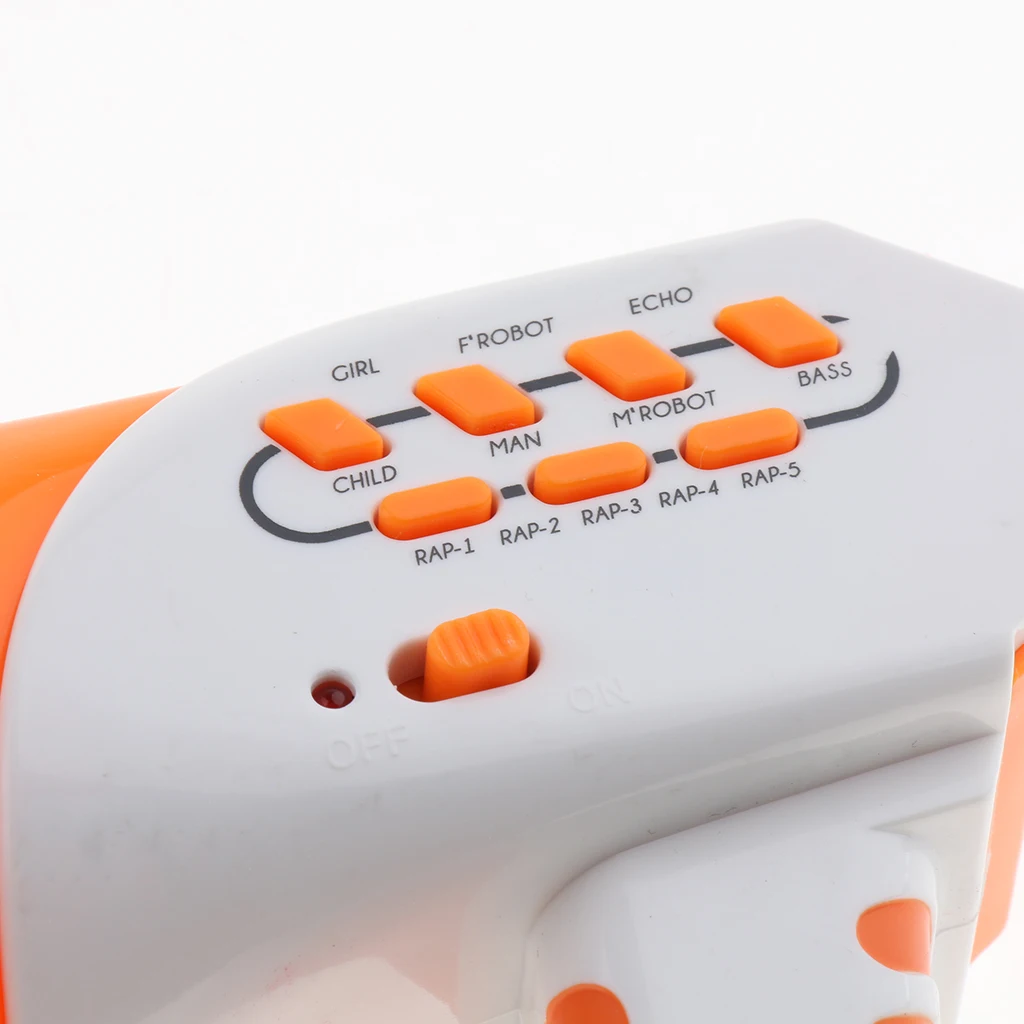 Мини оранжевая игрушка смены голоса с 7 различными голосовыми режимами и 5 DIY