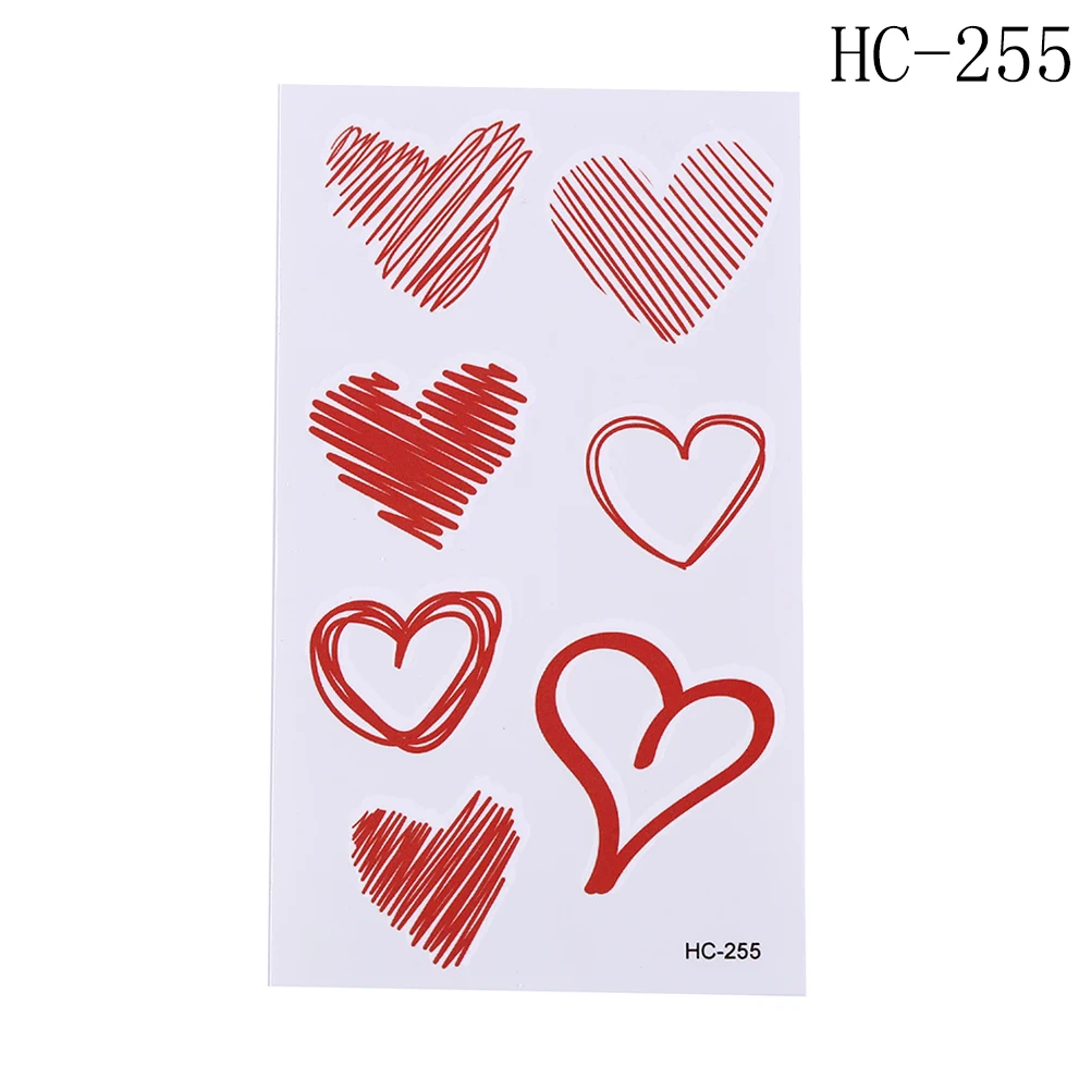 Водонепроницаемые временные фальшивые татуировки наклейки Розовый Черный