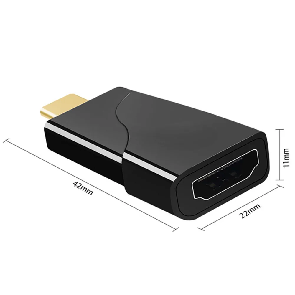 Пластиковый Портативный прочный быстрый видео конвертер usb адаптер C к HDMI HD