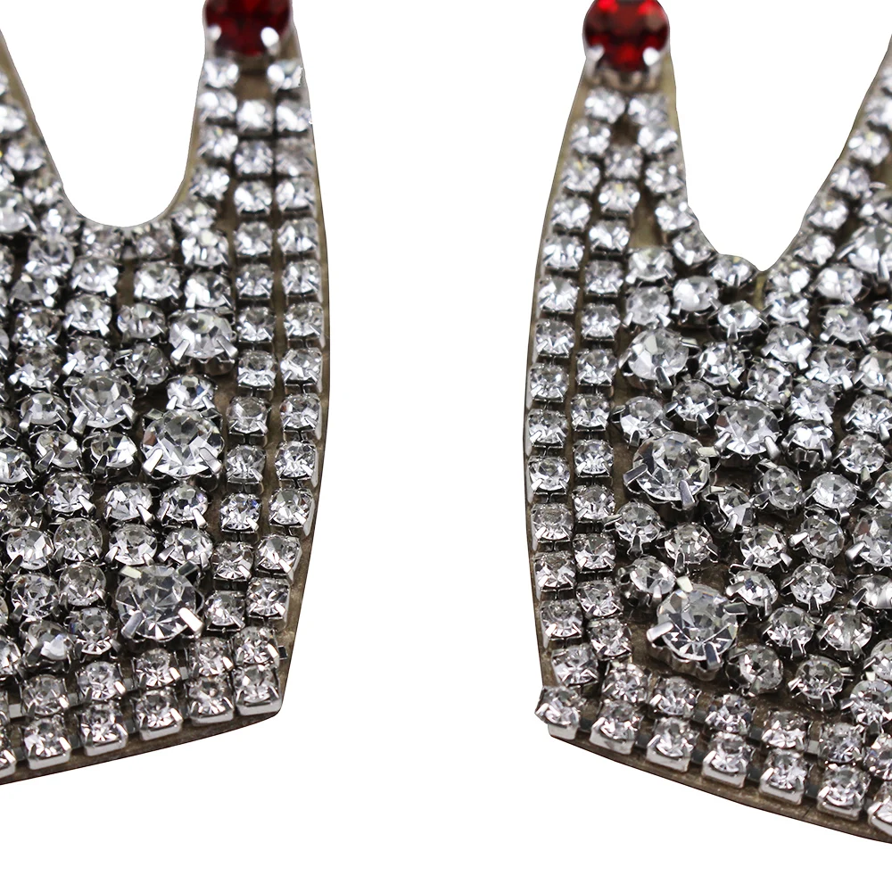 5 пар бусин стразы аппликация руки Бриллиант Кристалл мотивы значки нашивки для