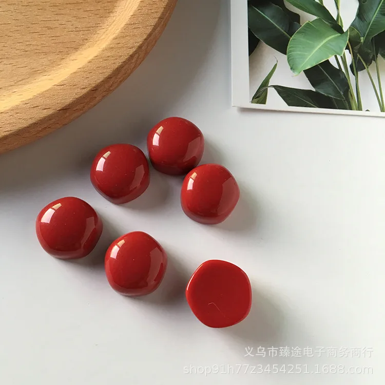 Новый стиль 50 шт./лот 15 мм цветная печать геометрические нерегулярные круглые