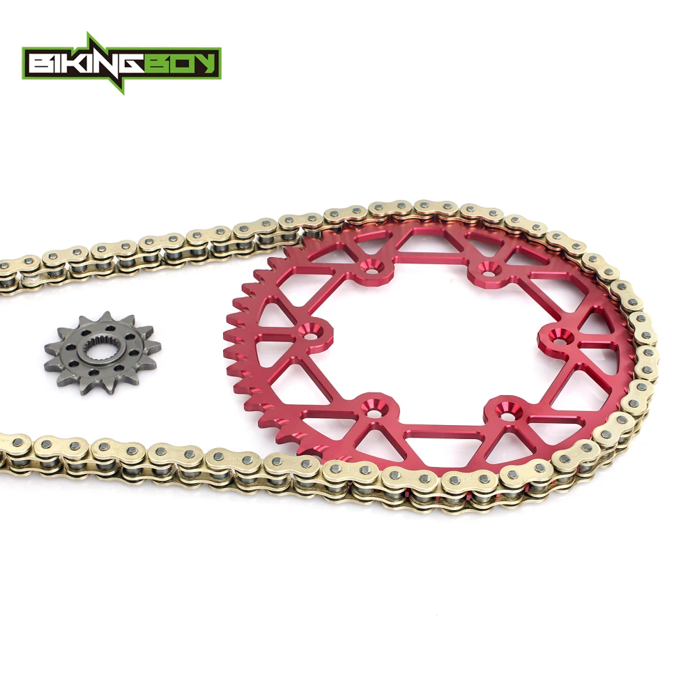 BIKINGBOY передняя 13T Задняя 48 T 52 Звездочка 520 120L X ring цепь для CRF450R 02 16 CRF450X 05 15 14 13 12 11 10 09