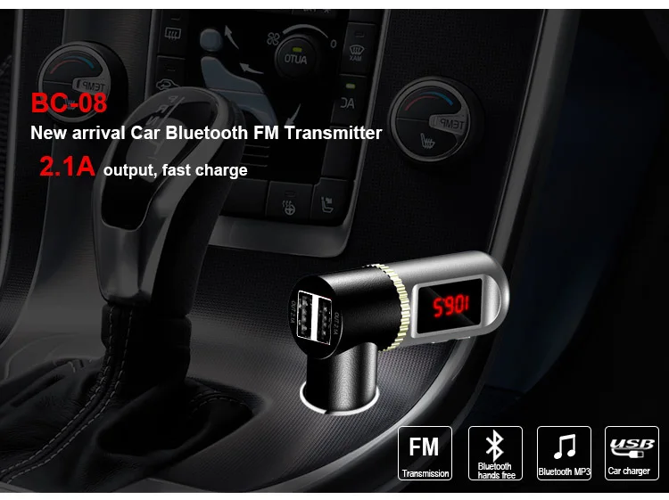 Автомобильное зарядное устройство YUANMINGSHI Bluetooth беспроводной mp3 плеер FM