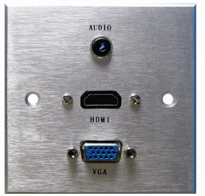 2019 HDMI 3RCA VGA композитный разъем для аудио видео стены лицевой панели Панель выход 50