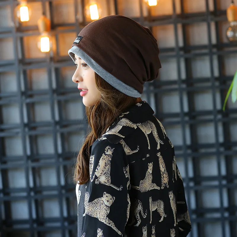 Модные женские и мужские зимние теплые шапки шарф вязаные однотонные для женщин