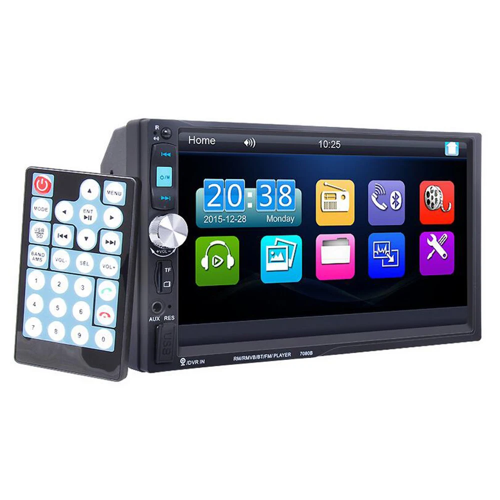 2 Din 7 ''автомобильный Радио плеер аудио стерео Bluetooth MP3 MP5 FM AUX несколько языков