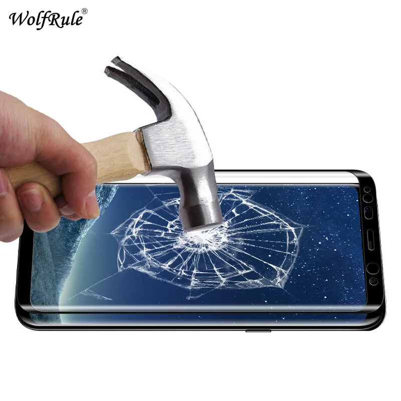 3D полное клеевое изогнутое закаленное стекло для Samsung Galaxy Note 8 Защитная пленка