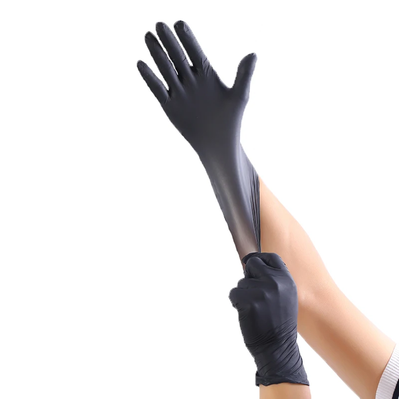

100pcs Black Disposable Latex Gloves Garden Gloves For Home Cleaning Rubber Catering Food Gloves Tattoo Gloves